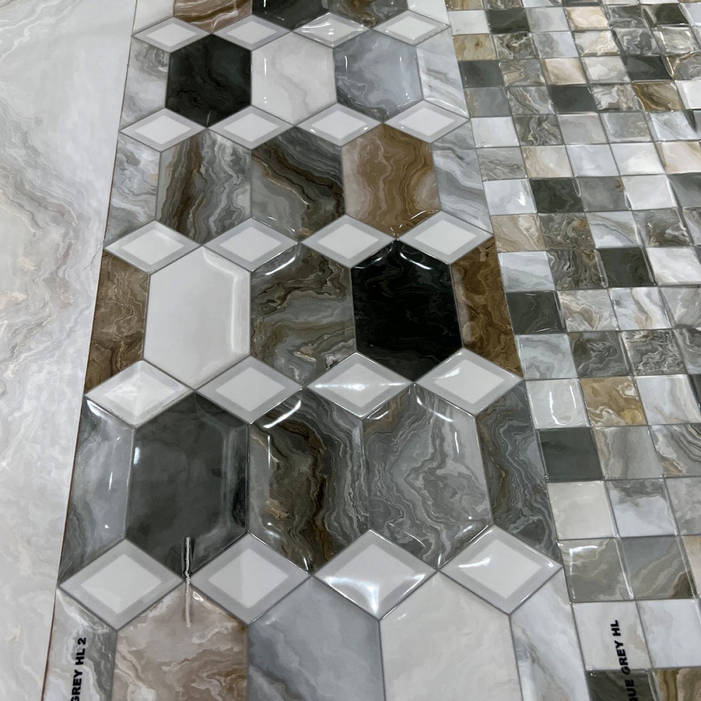 Плитка Ceramica Deseo Arabesque Grey Decor 30х90 см
