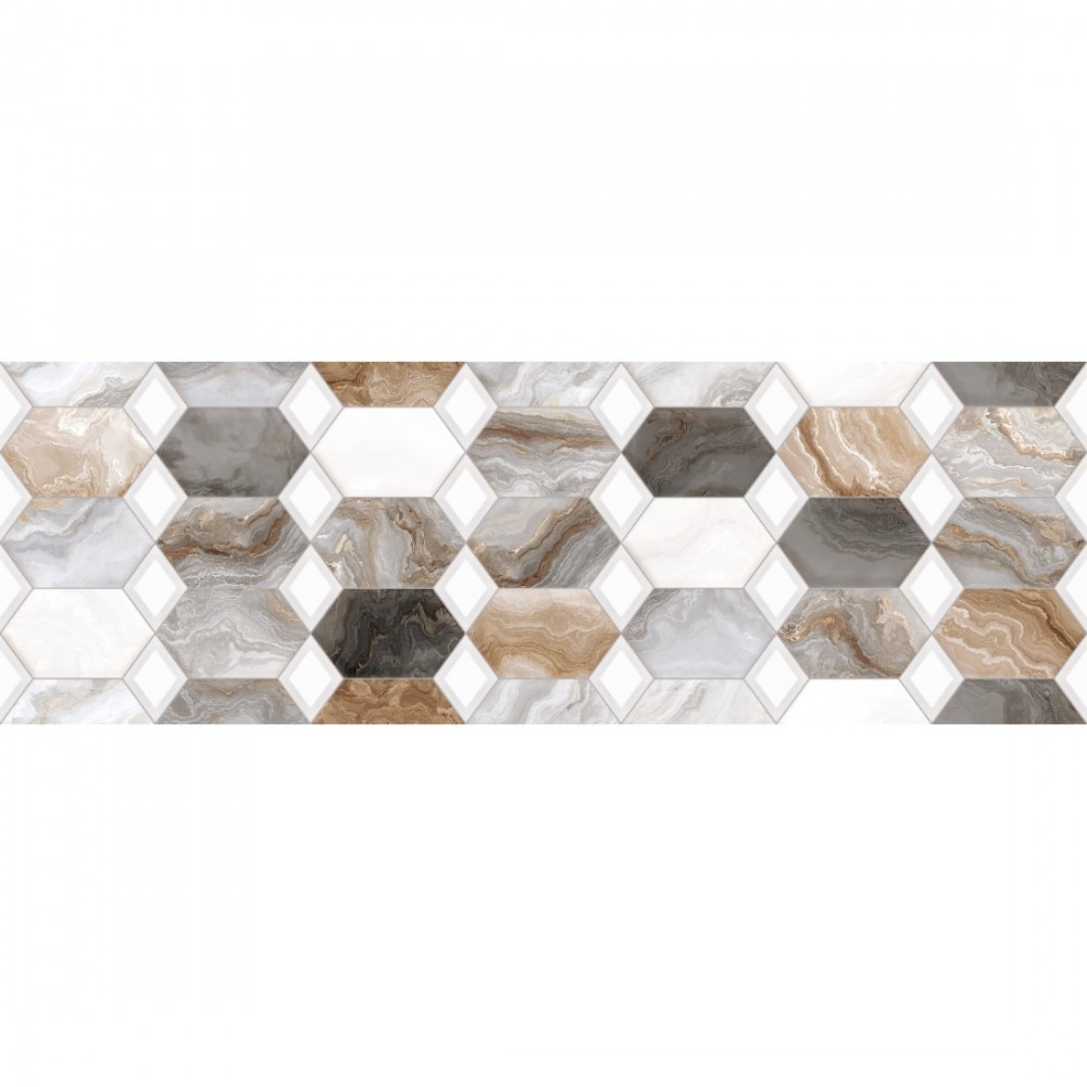 Плитка Ceramica Deseo Arabesque Grey Decor 30х90 см