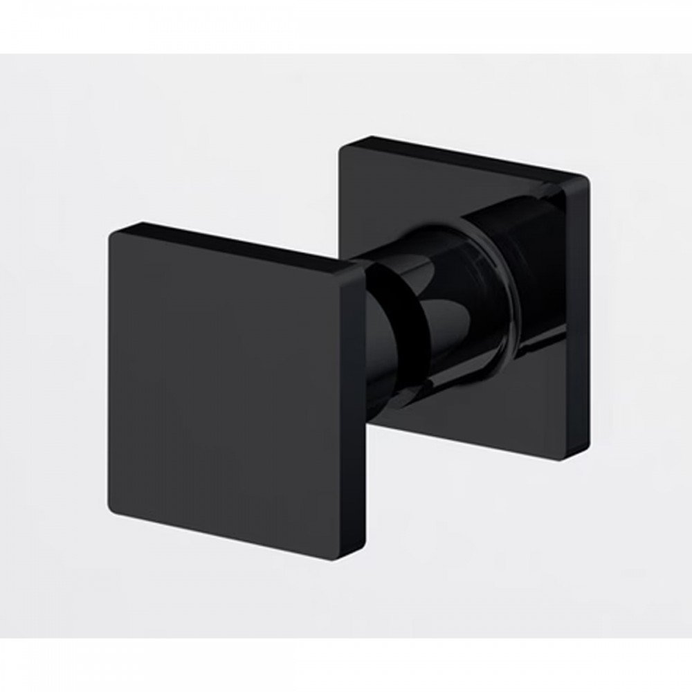 Душевые двери с фиксированной стенкой Ronal Annea BlackLine AN13WD12000607 120х200 см распашные правые, профиль черный матовый, прозрачное стекло