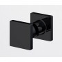 Душевые двери с фиксированной стенкой Ronal Annea BlackLine AN13WD12000607 120х200 см распашные правые, профиль черный матовый, прозрачное стекло