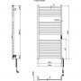Полотенцесушитель электрический Hygge Family Oxford 6.1.0203.06.WM 1170х530 мм, белый матовый