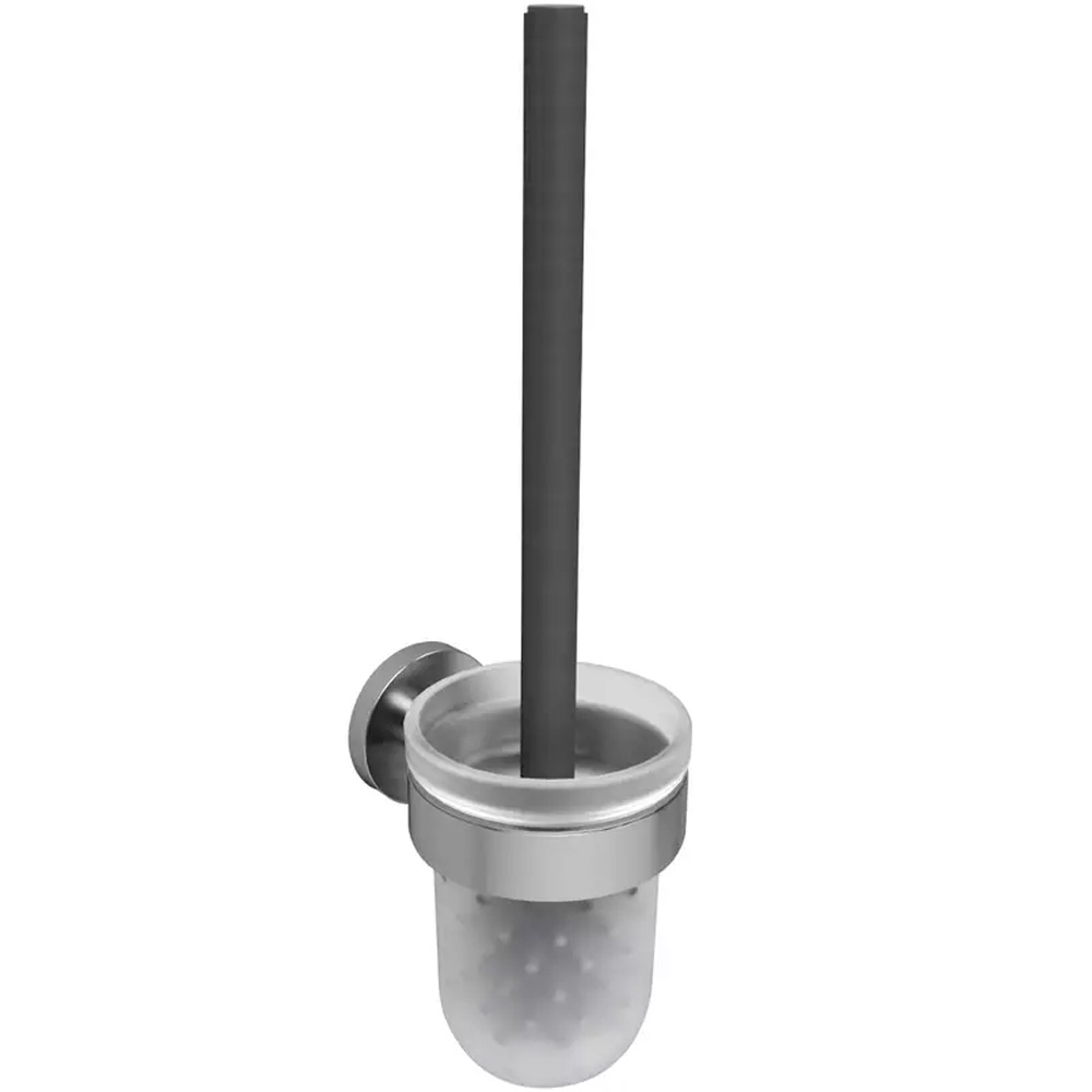 Щетка для унитаза с держателем Devit Flow DFL21010501GM, подвесная, цвет Gun Metal PVD