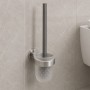 Щетка для унитаза с держателем Devit Flow DFL21010501GM, подвесная, цвет Gun Metal PVD