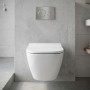 Унитаз подвесной Geberit Smyle Square 500.683.00.2 Rimfree, с сиденьем Soft Close