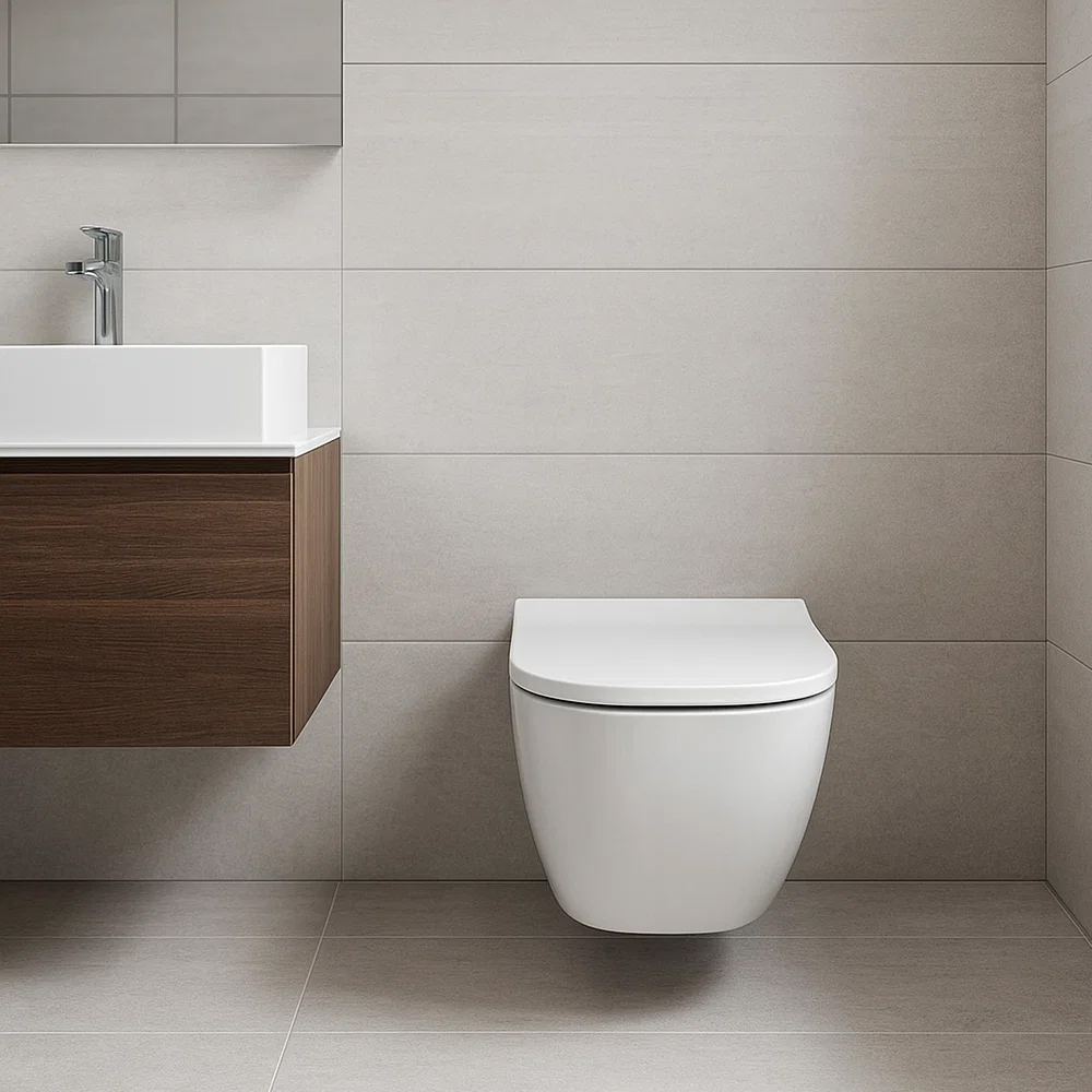 Унитаз подвесной Geberit Smyle Square 500.683.00.2 Rimfree, с сиденьем Soft Close