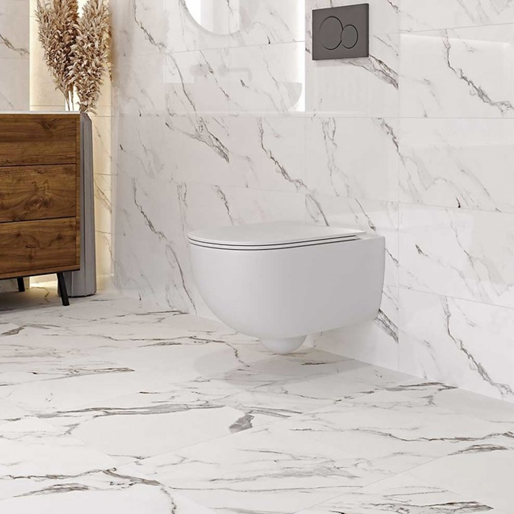 Плитка Cersanit Arctic Stone White Glossy 25x40 см