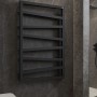 Полотенцесушитель электрический Terma ZigZag WLZIG083050K9M5E8TS1D 835х500 мм черный 300 Вт