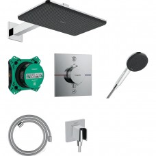 Душевая система скрытого монтажа Hansgrohe Raindance Alive Q 24620000 210/340 1jet с термостатом, хром