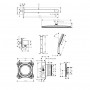 Душевая система скрытого монтажа Hansgrohe Raindance Alive Q 24620000 210/340 1jet с термостатом, хром