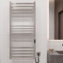 Полотенцесушитель электрический Devit Ancoro DAN117053000S 1170х530мм, с комплектом скрытого подключения, цвет сатиновая сталь