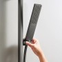 Ручной душ Hansgrohe Pulsify E EcoSmart 24320340 1 тип струи, черный хром брашированный