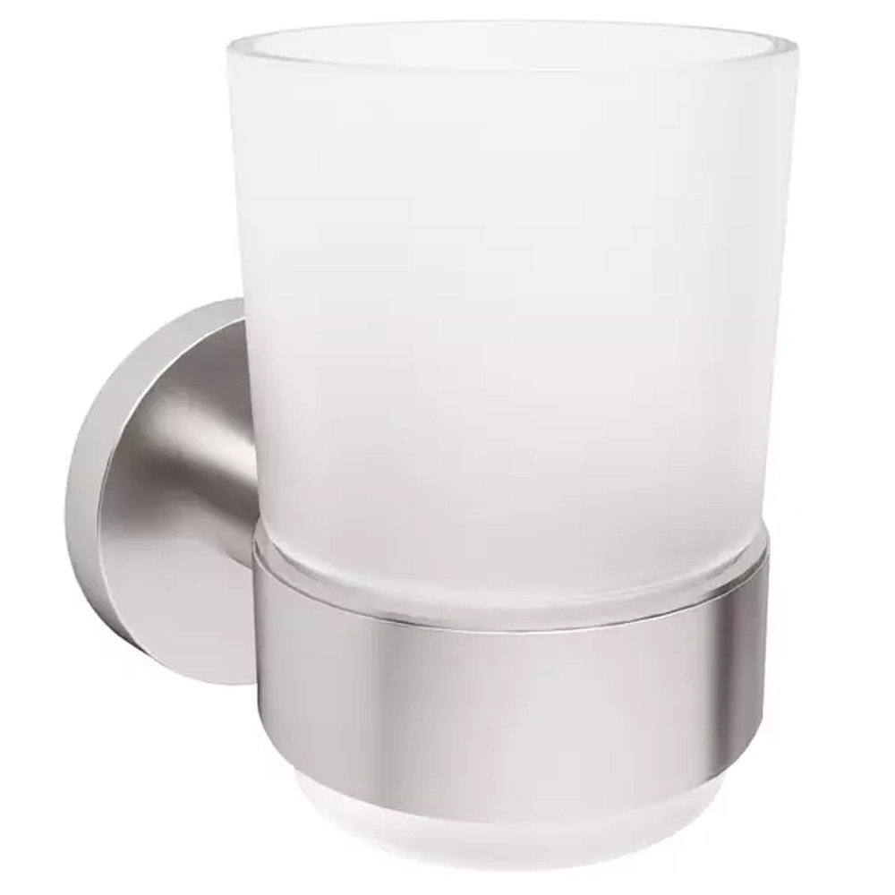 Стакан с подставкой Devit Flow DFL21010401BN, Brushed Nickel PVD