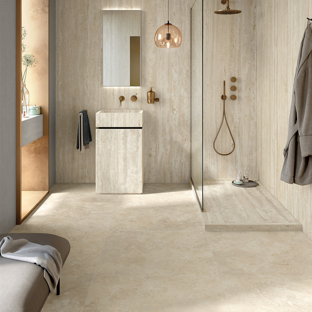 Керамогранит Mirage Elysian Travertino Light Cross EY 13 NAT SQ 60x120 см