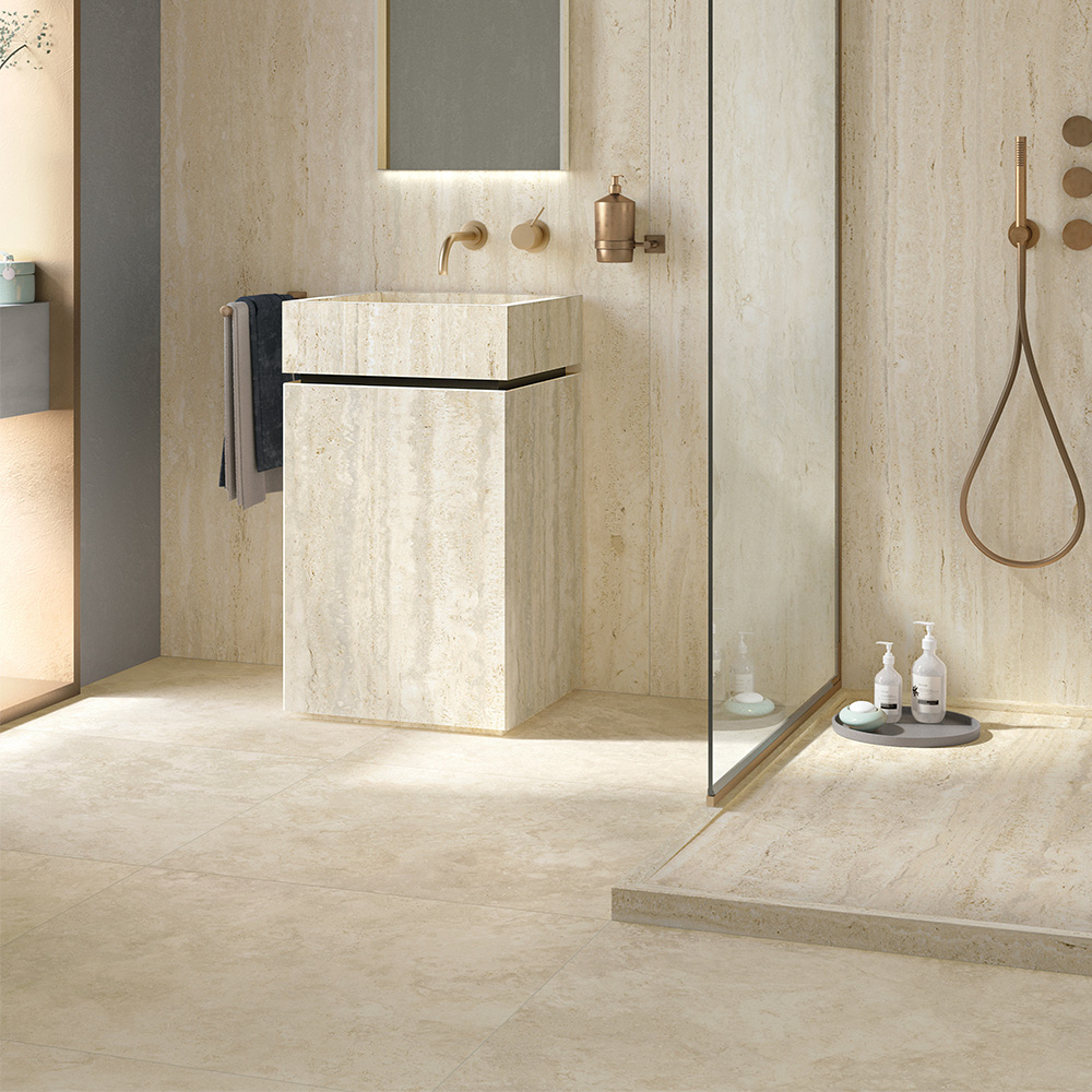 Керамогранит Mirage Elysian Travertino Light Cross EY 13 NAT SQ 60x120 см