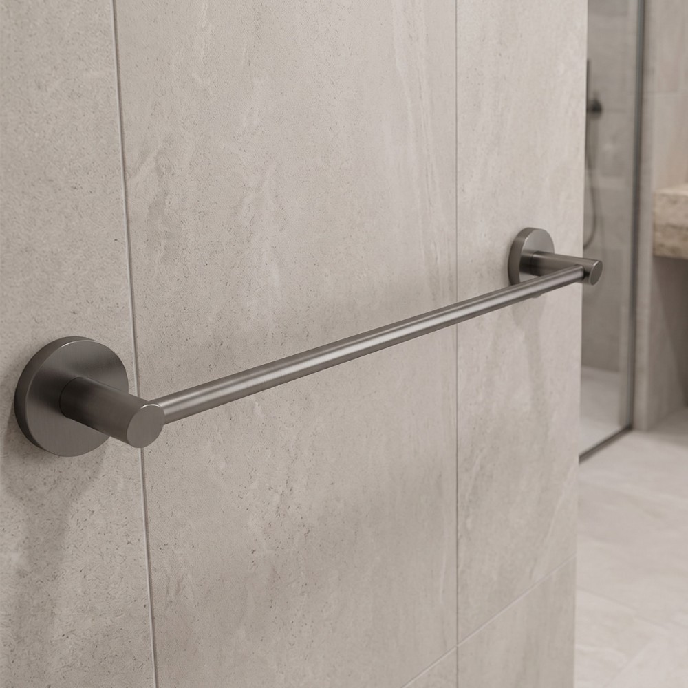 Держатель для полотенец Devit Flow DFL21010101GM, 600 мм, цвет Gun Metal PVD