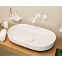 Внешняя часть смесителя скрытого монтажа для раковины Hansgrohe Tecturis S 73350700 белый матовый 16,5 см