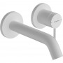 Внешняя часть смесителя скрытого монтажа для раковины Hansgrohe Tecturis S 73350700 белый матовый 16,5 см