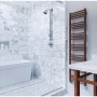 Полотенцесушитель электрический Terma Fiona One 900х500 мм, 400 Вт, черный матовый, скрытое подключение справа