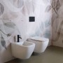 Унитаз подвесной Simas Juniper JU18/F85/JU004 безободковый с сиденьем Soft Close, турбосмив Vertigo flush, белый