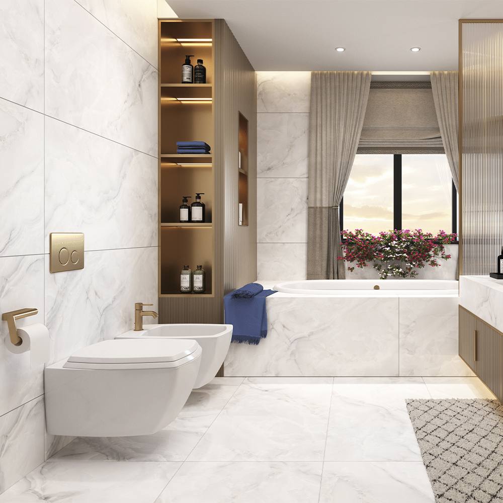 Керамогранит Almera Ceramica-2 CK612002T ESSENCE WHITE 60x120 cм