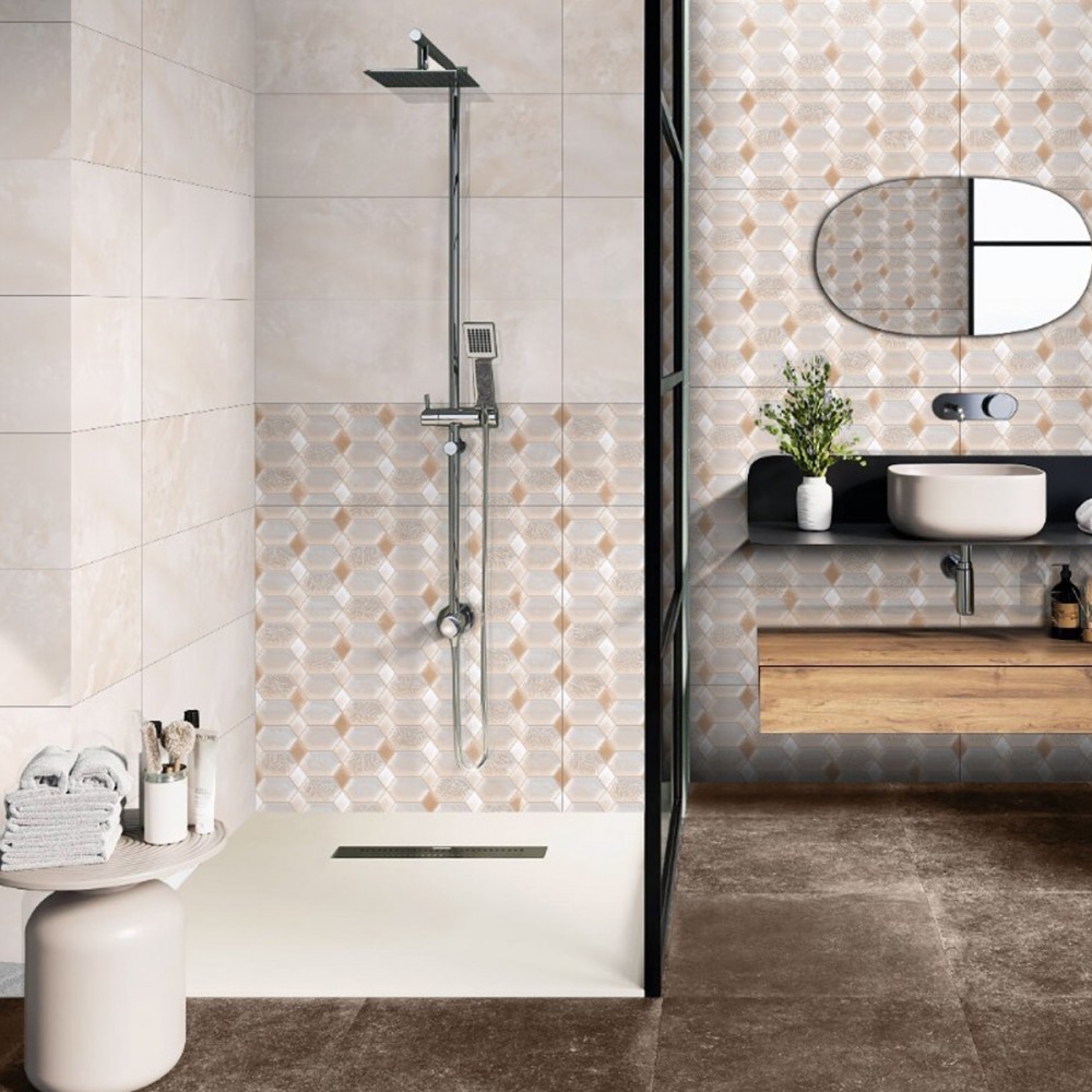 Плитка Ceramica Deseo Violeta Crema 30х90см