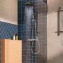 Душевая система Hansgrohe Activera S 240 1jet EcoSmart 28078000 с термостатом Ecostat Fine Varia, хром