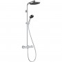 Душевая система Hansgrohe Activera S 240 1jet EcoSmart 28078000 с термостатом Ecostat Fine Varia, хром