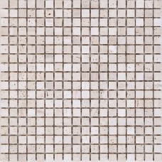 Мозаика Mozaico De Lux K-Mos Travertino T.U. Bianco 30,5х30,5 см