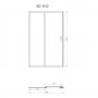 Душевые двери Primera Frame SDC1012 120х190 см раздвижные