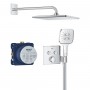 Душевая система скрытого монтажа Grohe Grohtherm SmartControl 34865000 с термостатом, на 2 выхода, хром