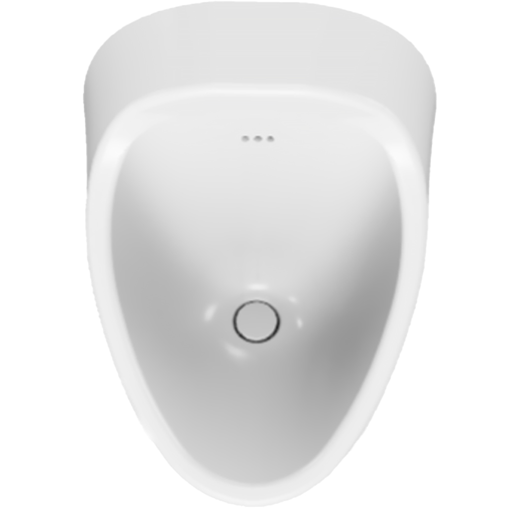 Писуар подвесной Creavit Tappa TP635-11CB00E-0000 с сифоном белый глянец