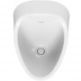 Писуар подвесной Creavit Tappa TP635-11CB00E-0000 с сифоном белый глянец
