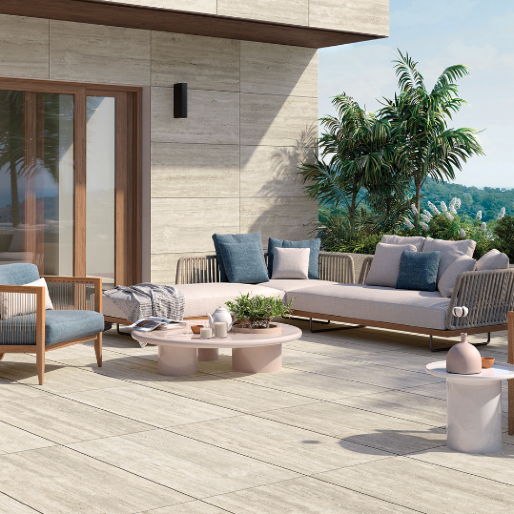 Керамогранит Mirage Travertino Light Ey 07 Nat Sq 60x120 см