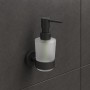 Дозатор для жидкого мыла с держателем Devit Flow DFL21010801MB, матовый чёрный