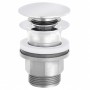 Донный клапан для раковины Kludi Plus 1042653-00 push open, белый матовый