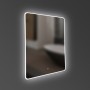 Зеркало Devit Acqua 5255670 500х700 закругленное, с тачсенсером и LED подсветкой