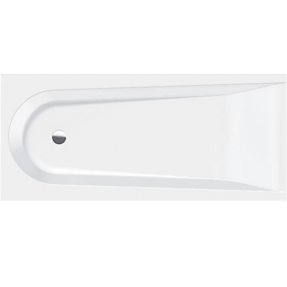 Ванна акриловая Vayer Boomerang 170x75 см усиленный борт с ножками WBW001