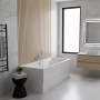 Ванна акриловая Vayer Boomerang 170x75 см усиленный борт с ножками WBW001