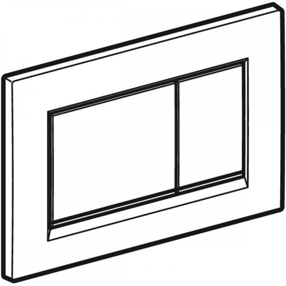 Клавиша смыва Geberit Sigma20 square 115.883.KJ.1 белый/хром глянцевый