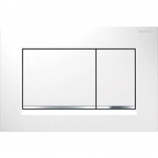 Клавіша змиву Geberit Sigma20 square 115.883.KJ.1 білий/хром глянцевий