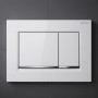 Клавиша смыва Geberit Sigma20 square 115.883.KJ.1 белый/хром глянцевый