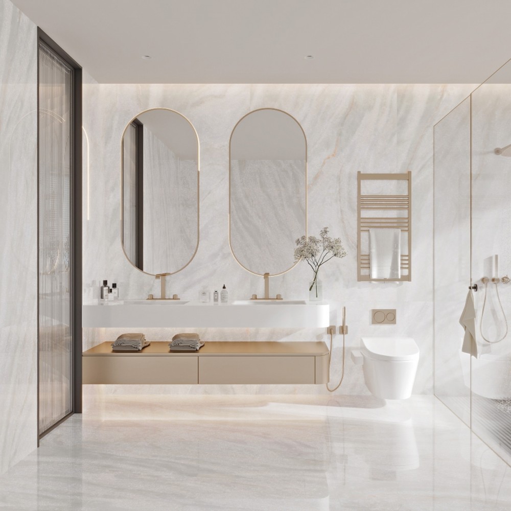 Керамогранит Almera Ceramica-2 RBG189P321B  ICE CRYSTAL 90x180 см