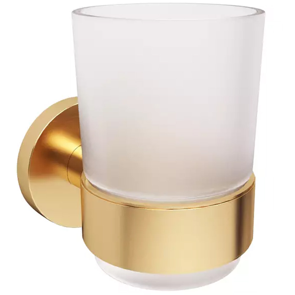 Стакан с подставкой Devit Flow DFL21010401BG, цвет Brushed Gold PVD