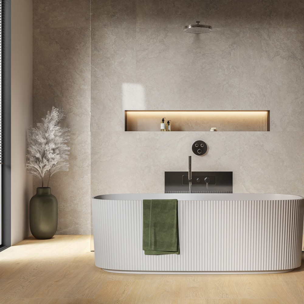 Керамогранит Cerrad Gres Neosimple Light  Beige Rect 20x120 см