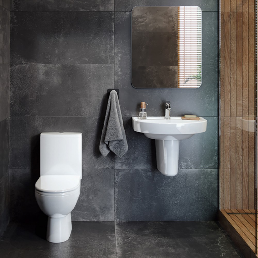 Унитаз-компакт Kolo Status 2395250UA с сиденьем из дюропласта Soft close, Click2Clean