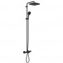 Душевая система Grohe Tempesta Cosmopolitan 266912431 с изливом, черный матовый