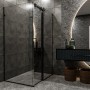 Душевая кабина Devit Art 3.0 SE2340B прямоугольная, раздвижная, 120х80 см, без поддона, стекло прозрачное, профиль черный матовый