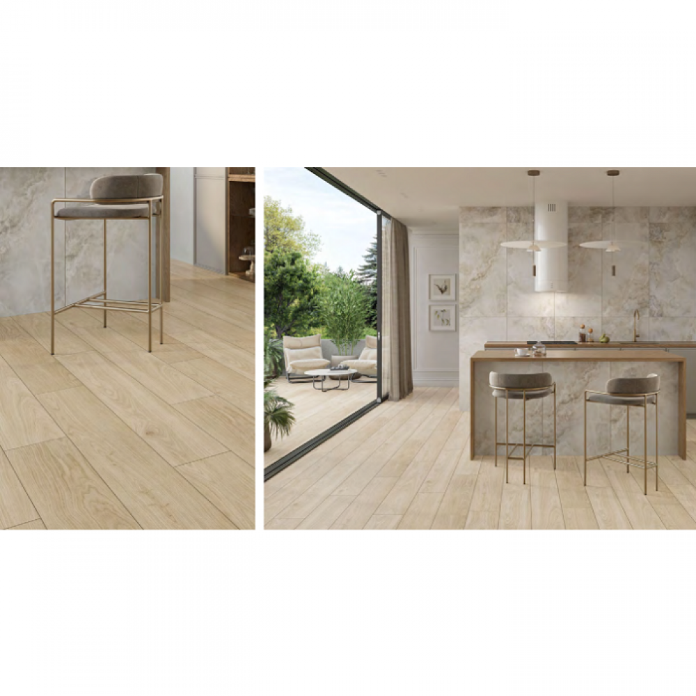 Керамогранит Cersanit Charmwood Beige Mat Rect** 19,8x119,8 см