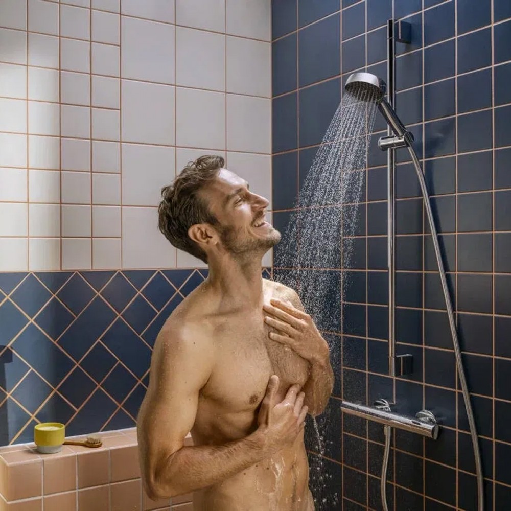 Душевой набор Hansgrohe Activera Select S 2jet EcoSmart 28044000 со стойкой 65 см, хром