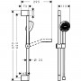 Душевой набор Hansgrohe Activera Select S 2jet EcoSmart 28044000 со стойкой 65 см, хром